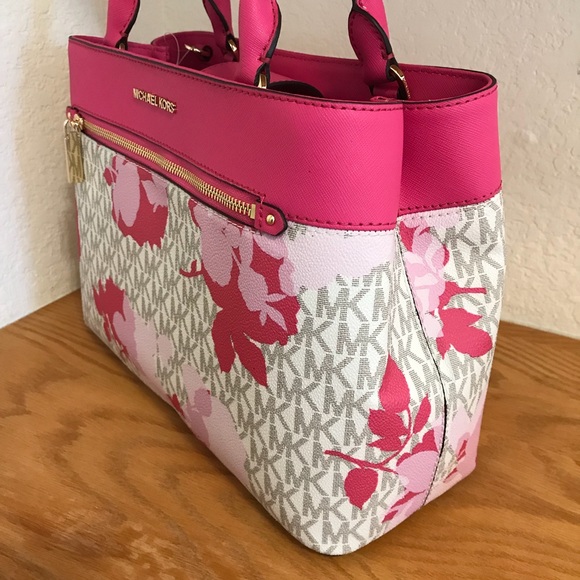 ➕ Michael Kors Hailee Medium Satchel granita Pink - Picture 3 of 8